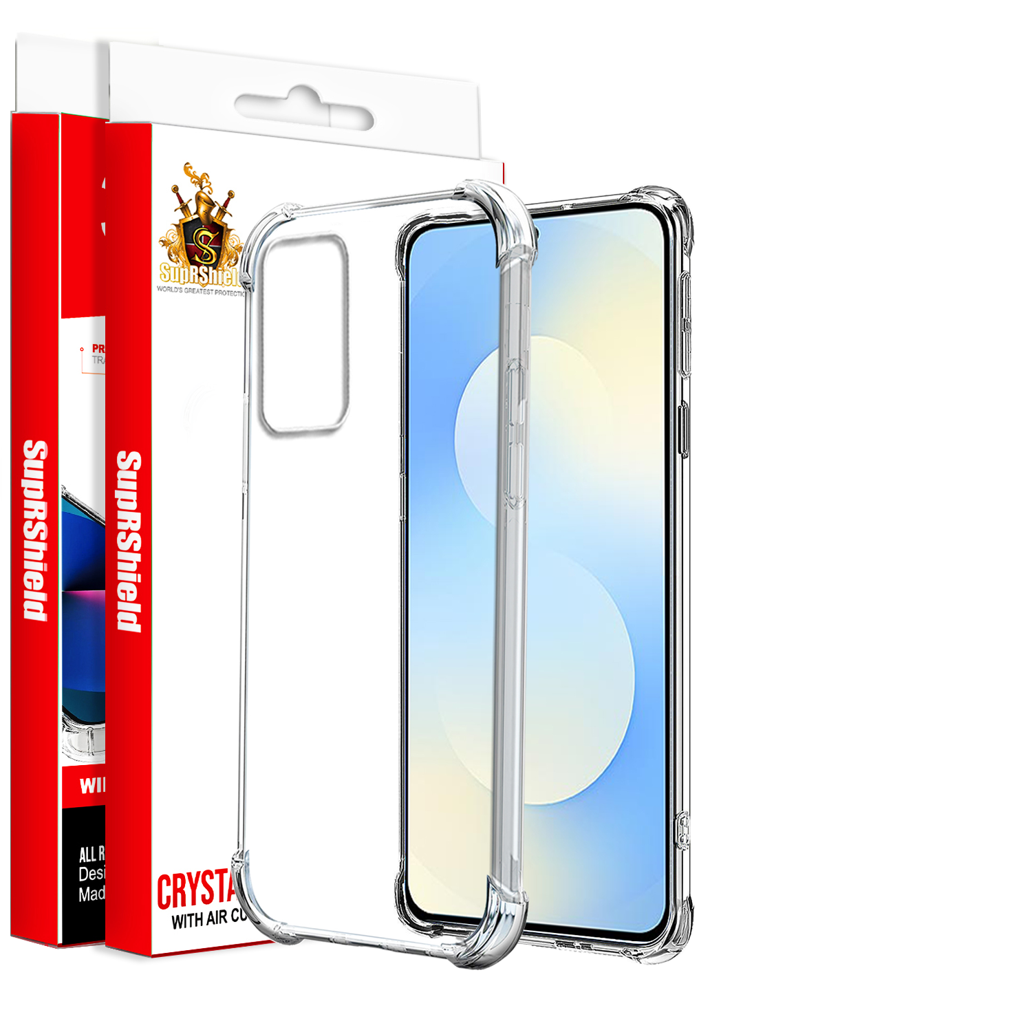 For Samsung Galaxy S24 S25 Ultra Plus FE Edge SupRShield Case Heavy Duty Soft Clear Transparent Cover For Samsung Galaxy S24 S25 Ultra Plus FE Edge SupRShield Case Heavy Duty Soft Clear Transparent Cover